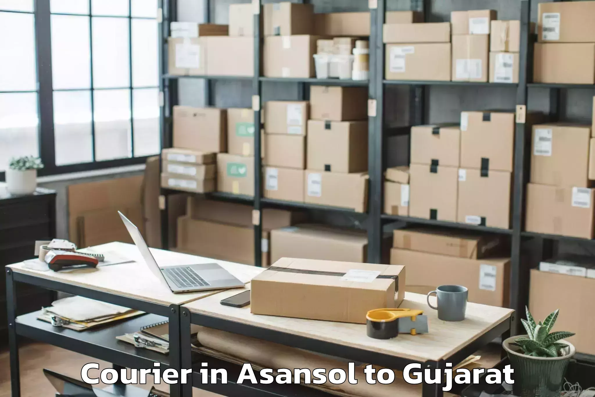 Get Asansol to Botad Courier